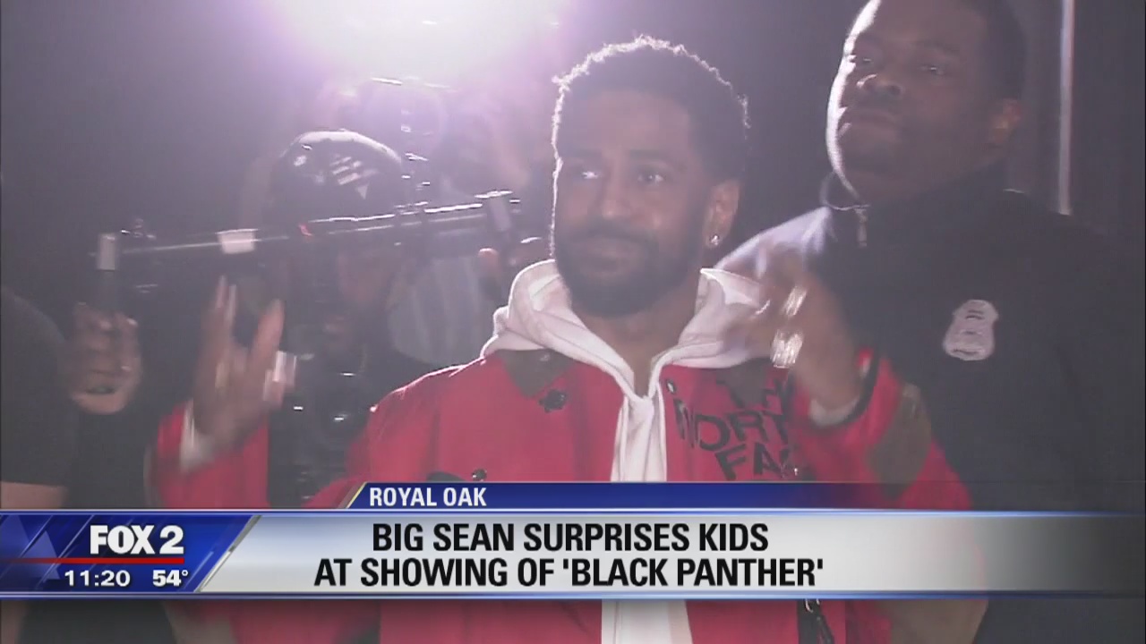 Big Sean surprises Detroit students at 'Black Panther' movie