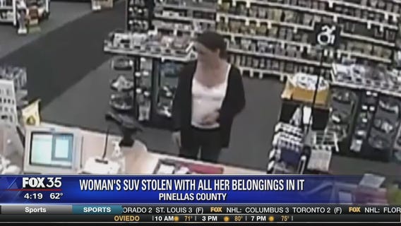 Woman's SUV stolen with all her belongings in it