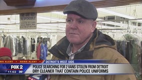 Police, fire uniforms stolen from Detroit dry cleaner recovered