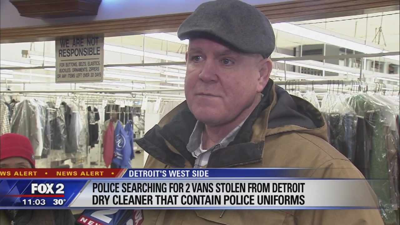 Police, fire uniforms stolen from Detroit dry cleaner recovered