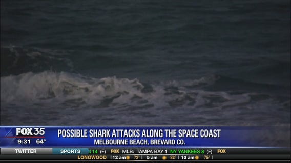 Possible shark attacks along the space coast