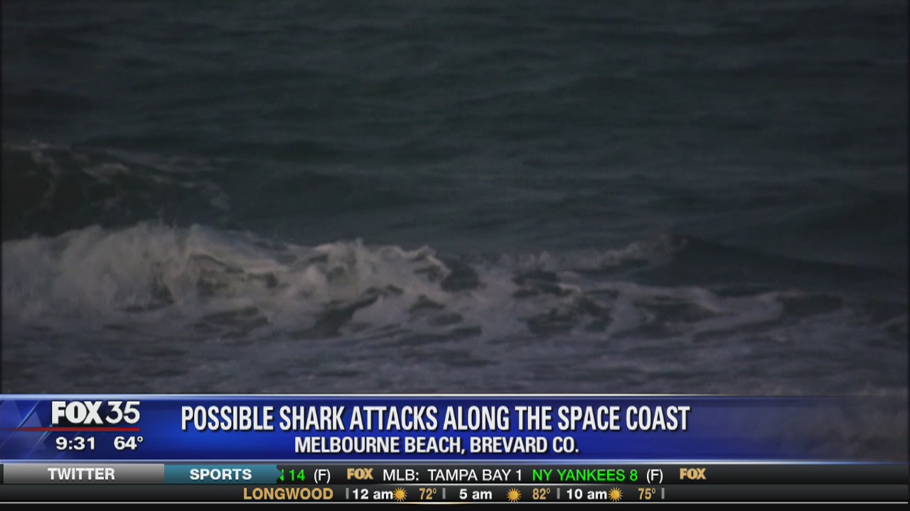 Possible shark attacks along the space coast