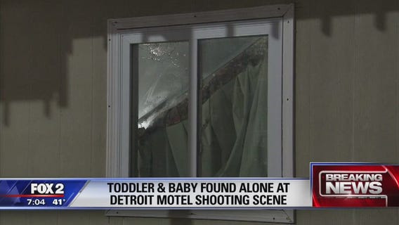 Two young children found alone in Detroit motel after shooting