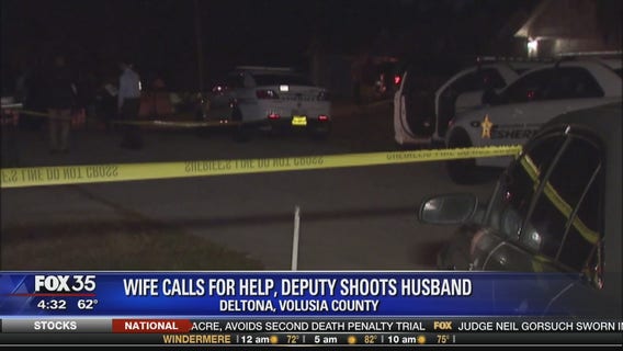 Wife calls for help, deputy shoots husband