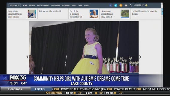 Community helps girl with autism's dreams come true