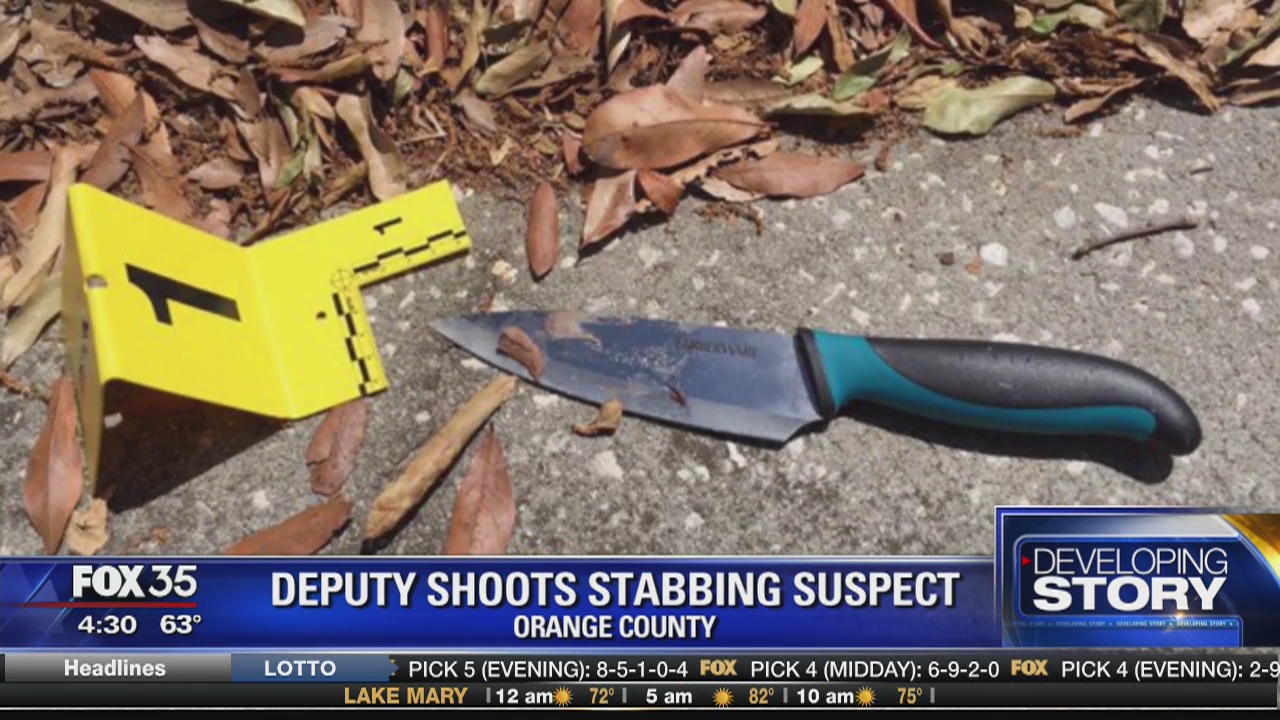 Deputy shoots stabbing suspect
