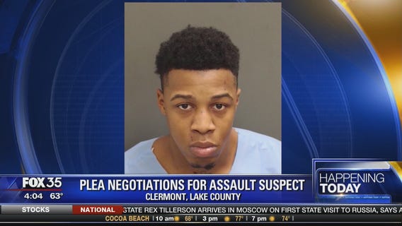 Plea negotiations for assault suspect