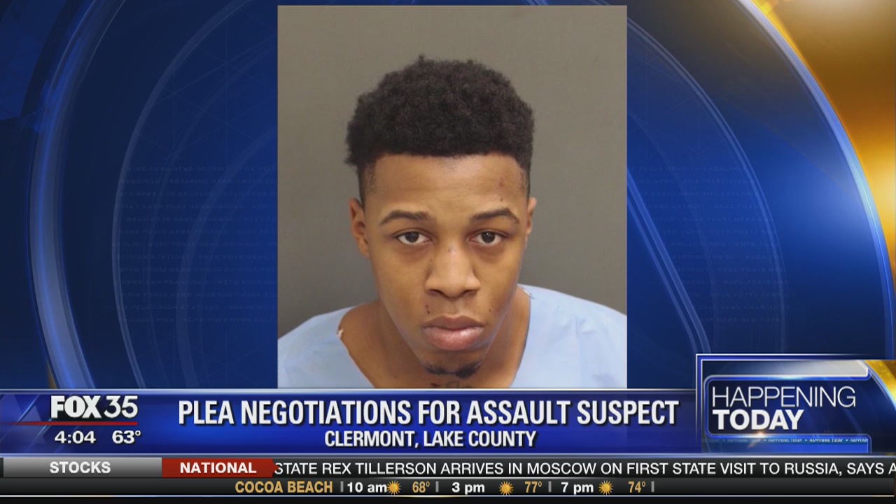 Plea negotiations for assault suspect