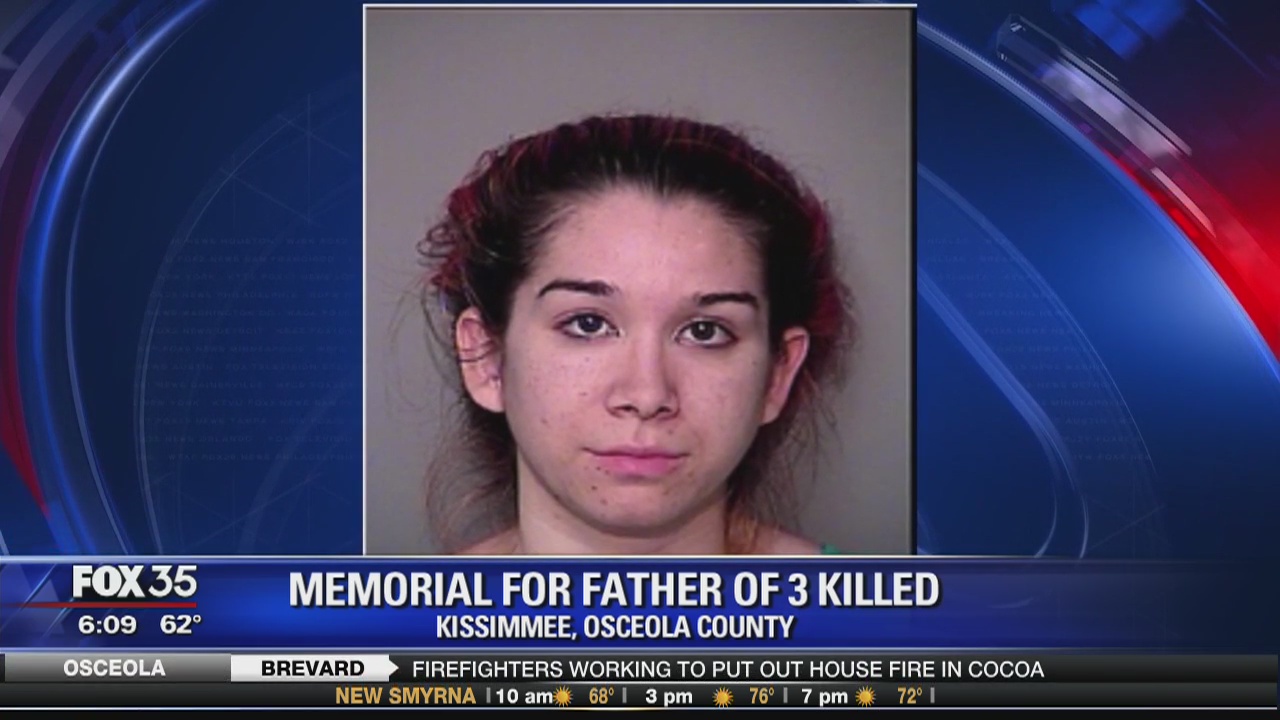 Memorial for father of 3 killed in Kissimmee