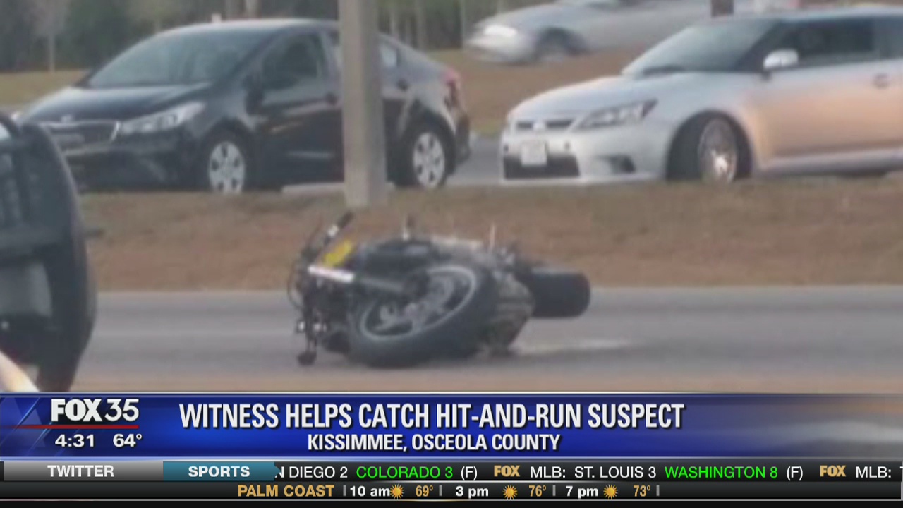 Witness helps catch hit-and-run suspect