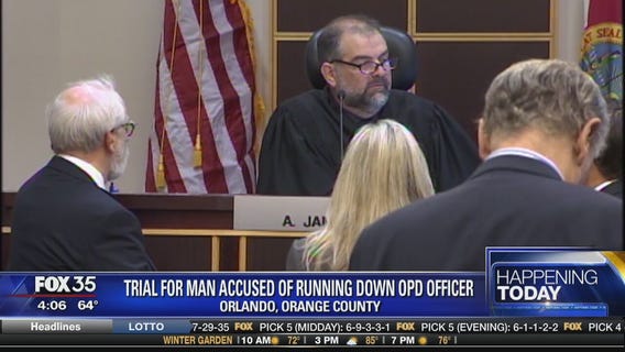 Trial for man accused of running down OPD officer