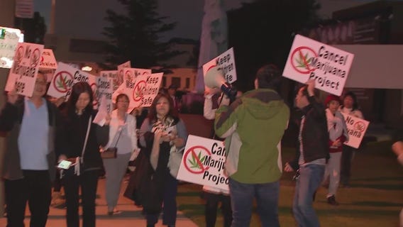 El Monte residents protest proposed medical marijuana dispensary