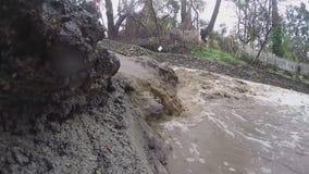 Rushing water continues to cause slides and falling boulders in Malibu