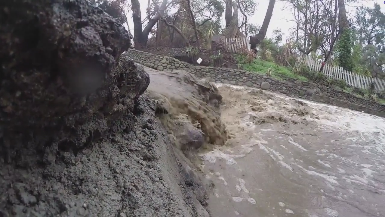 Rushing water continues to cause slides and falling boulders in Malibu