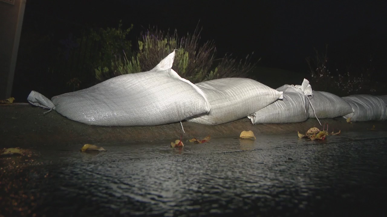 Residents in Woolsey Fire burn area brace for more rain