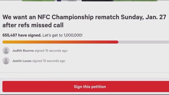 Some Saints fans call for rematch after missed call