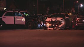 DUI police pursuit ends in Norwalk with crash involving deputy