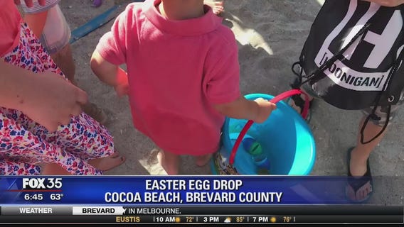 Easter egg drop in Cocoa Beach