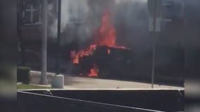 Whittier police chase ends in fiery crash, death