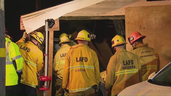 Car crashes into Metro Gold Line train in LA