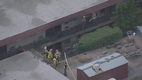 Home fire in Van Nuys