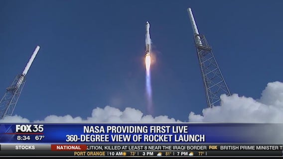 NASA providing first live 360-degree view of rocket launch