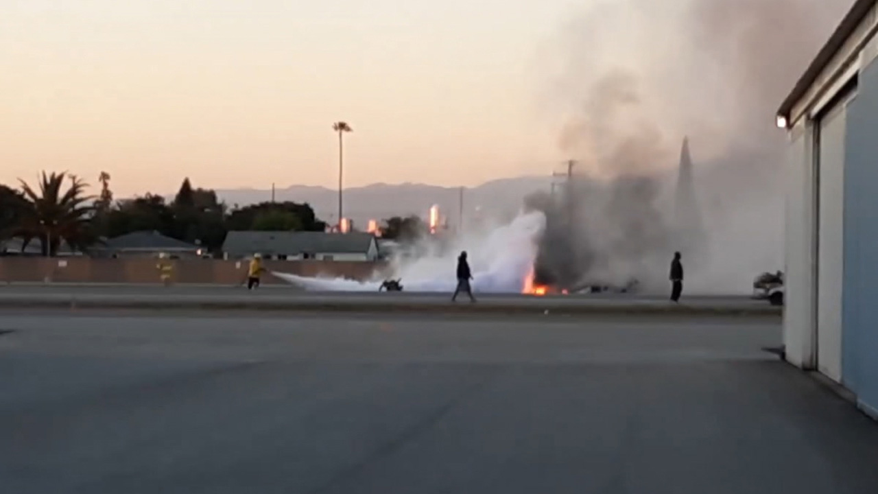 Deadly plane crash in Compton