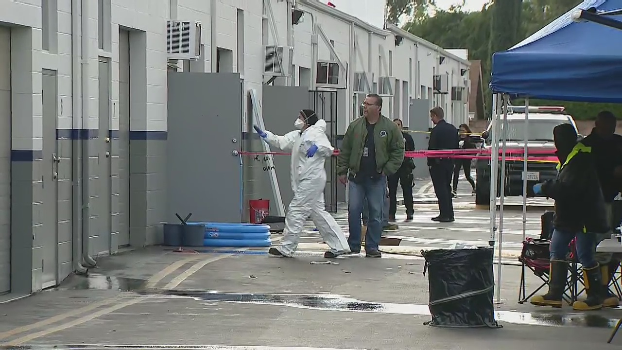 Building explosion in Canoga Park