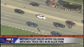 Motorcyclist killed after collision with box truck on I-94 in Allen Park