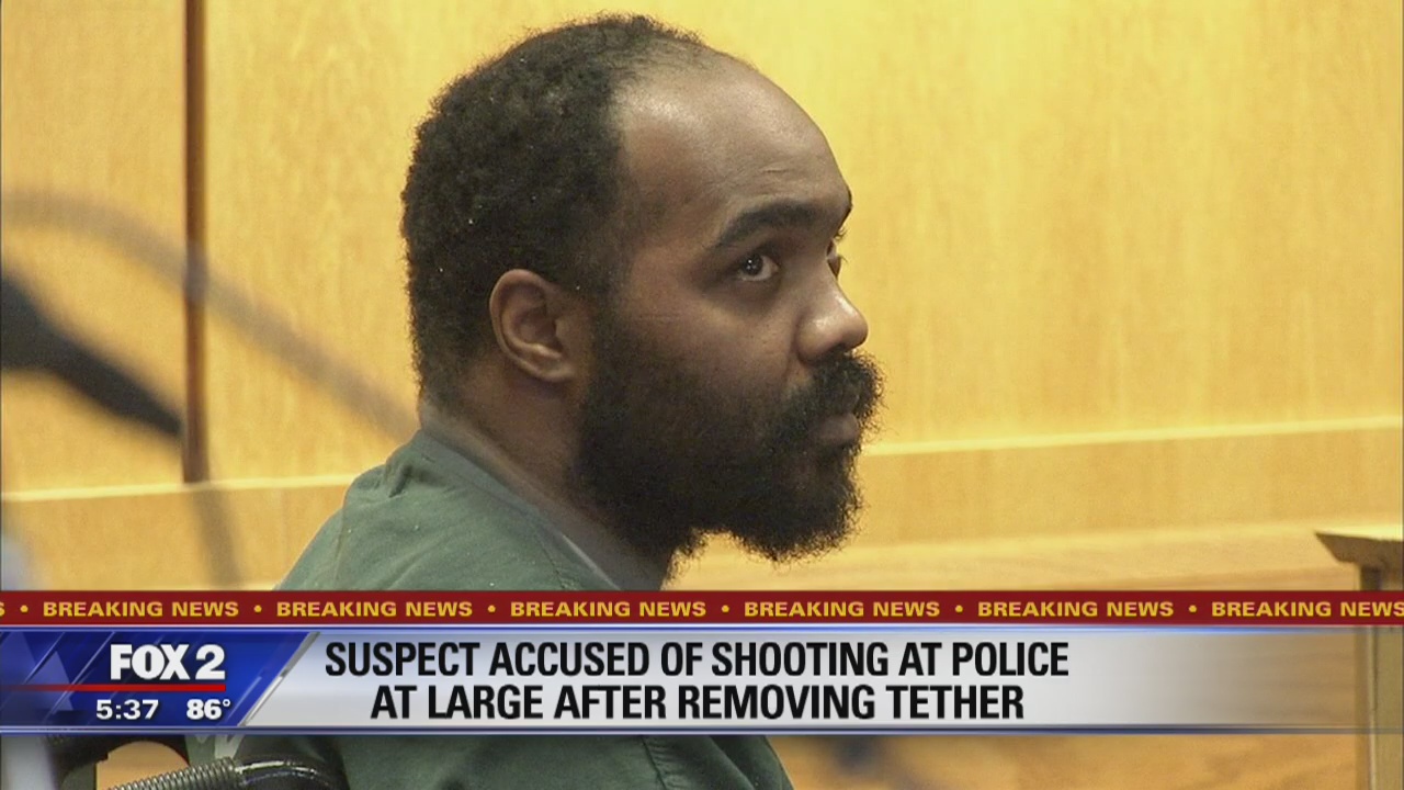Suspect out on bond for shooting at Detroit police cuts tether | FOX 2 ...