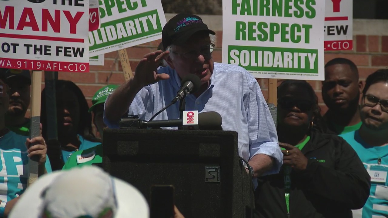 Bernie Sanders makes campaign stop at UCLA