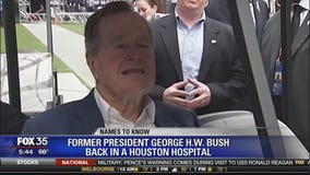 Former President George H.W. Bush back in a Houston hospital