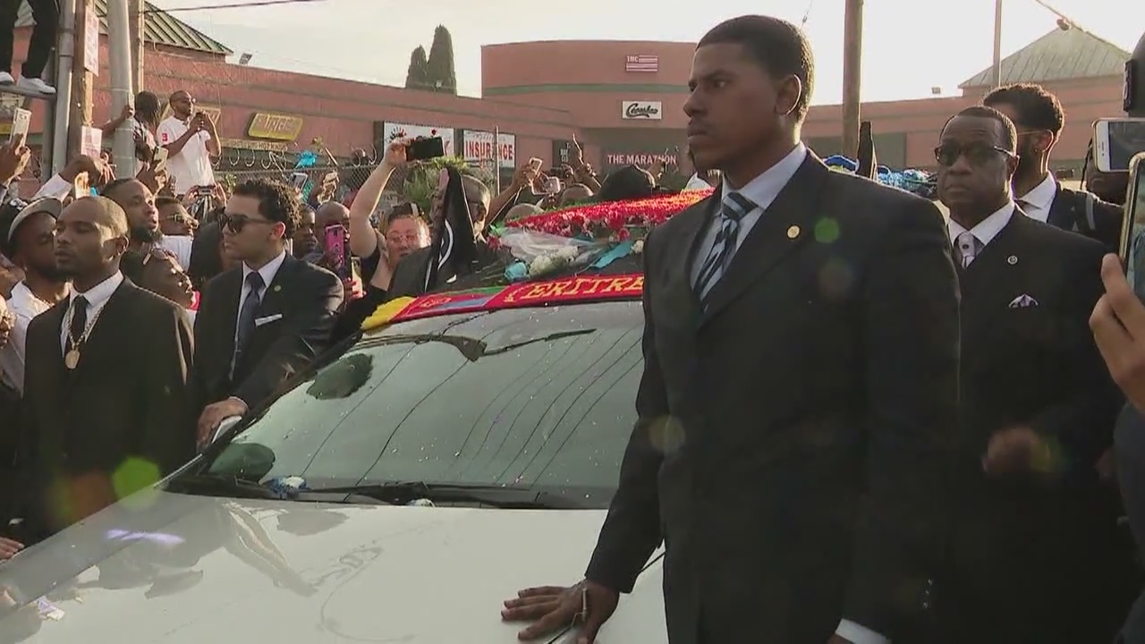 Nipsey Hussle's 25-mile procession