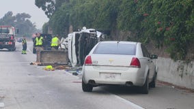 Pickup driver killed after colliding with big rig in Riverside