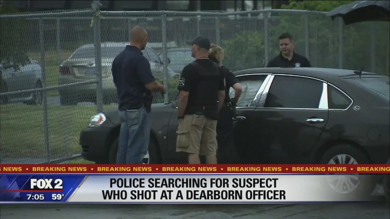 Suspect who crashed into police car, fired shot at Dearborn officer in custody