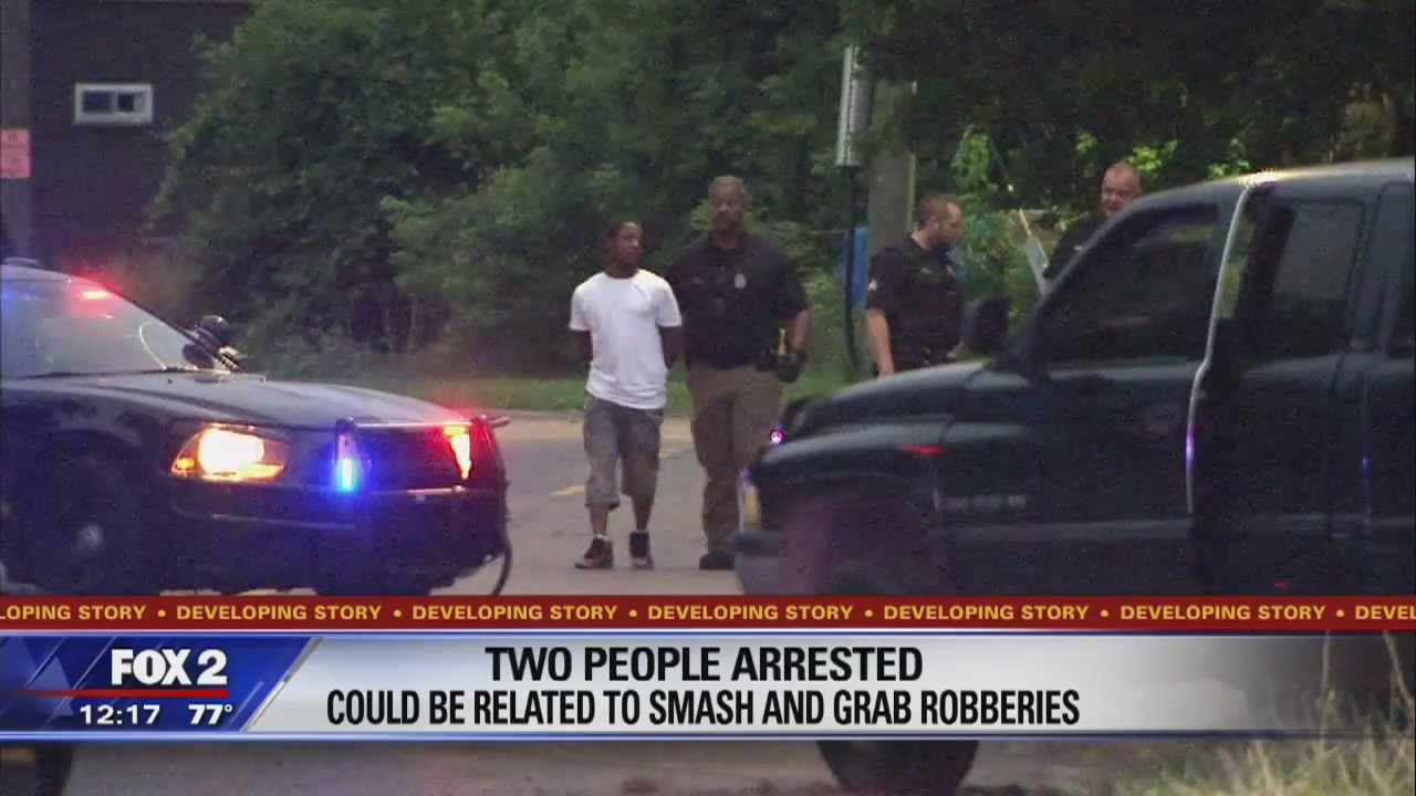 Two arrested, possibly related to string of smash-and-grabs