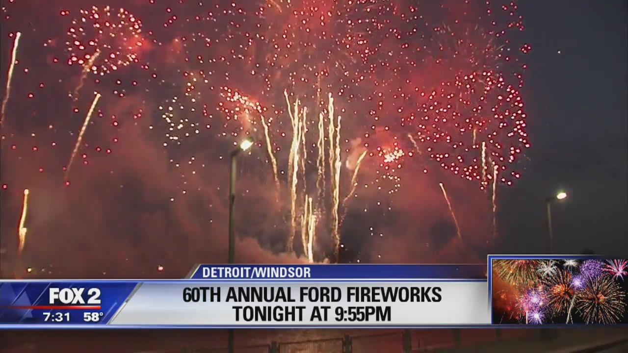 Thousands expected downtown for Detroit fireworks show tonight