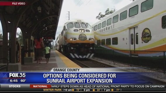 Options being considered for Sunrail airport expansion