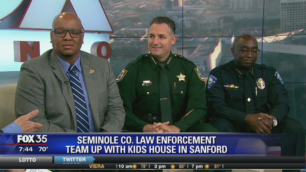 Seminole County law enforcement team up with kids house in Sanford