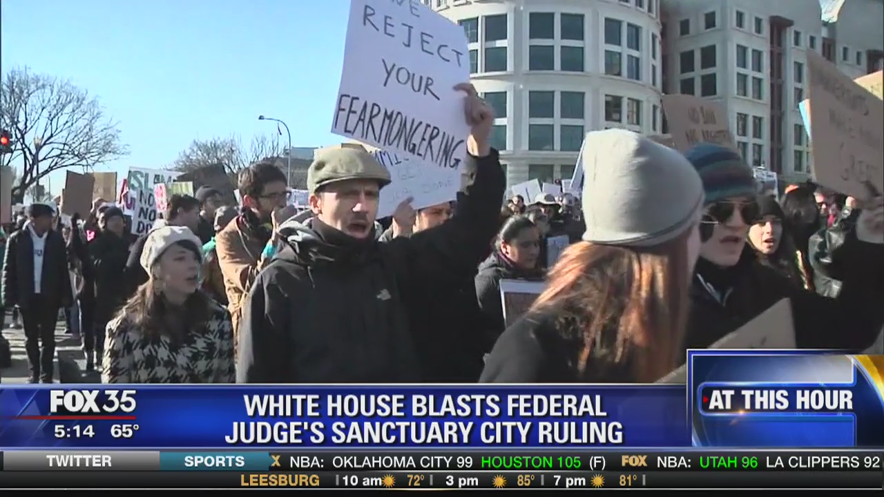 White House blasts federal judge's sanctuary city ruling