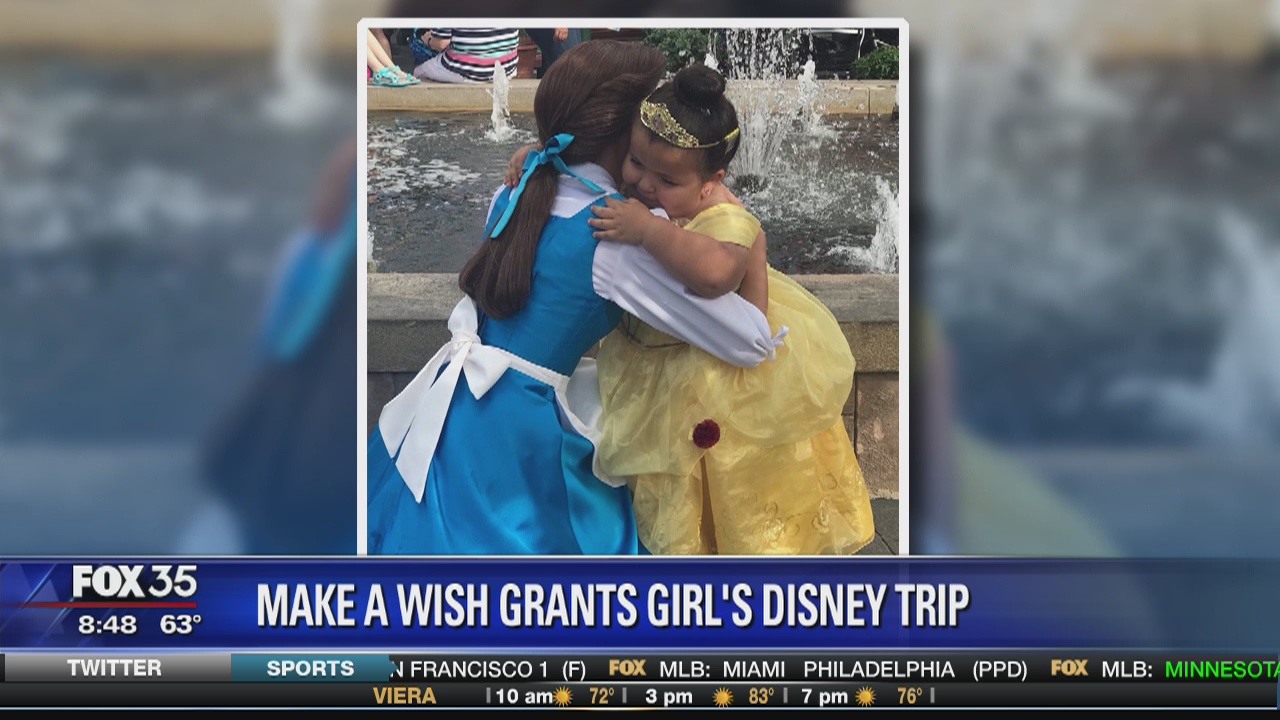 Make A Wish grants girl Disney trip