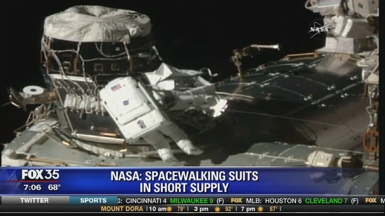 NASA: Spacewalking suits in short supply