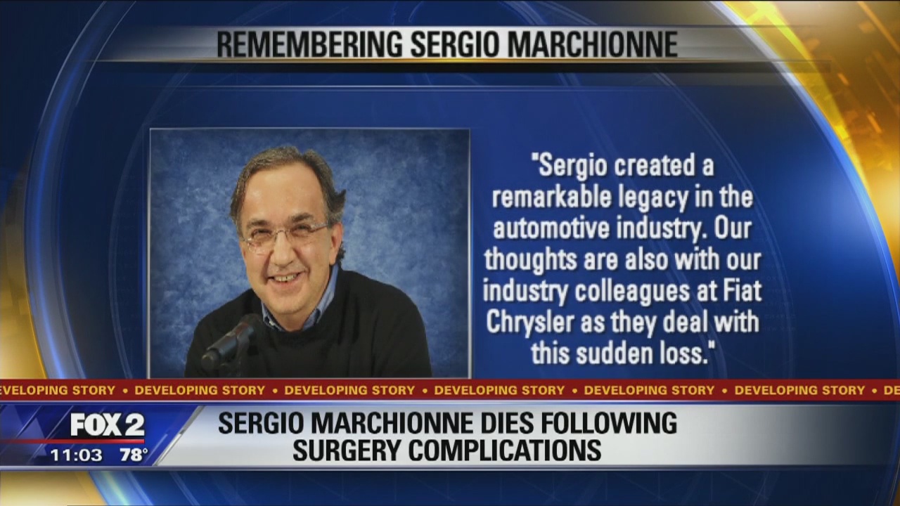 Marchionne said to have died of cardiac arrest