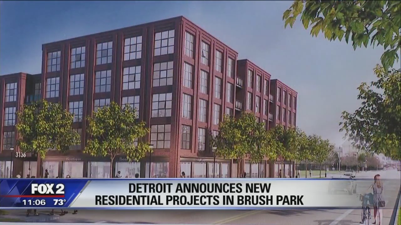 Affordable housing, street retail planned for Brush Park
