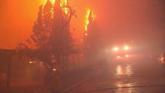 Hot spot flares at scene of Sunday's 30 acre brush fire