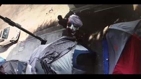 Homeless man struck with pipe and left for dead