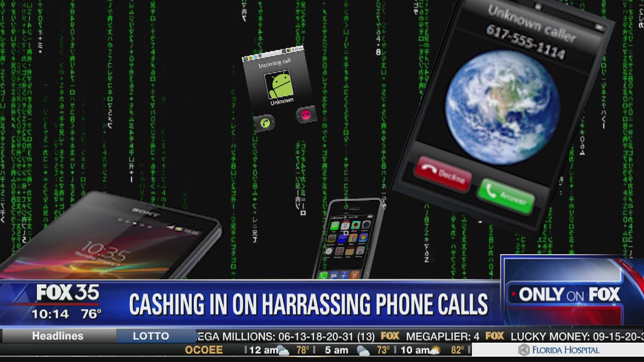 Cashing in on harassing phone calls