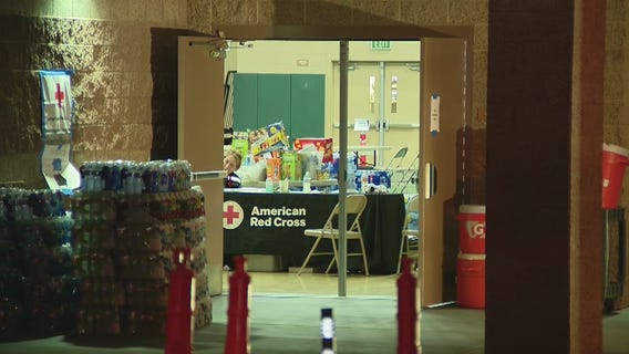 Evacuated residents wait patiently to return to their homes