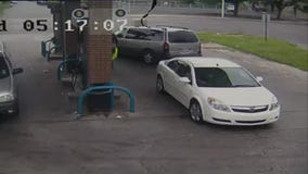 Child escapes minivan moments before thief drives off