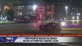 Two people killed in crash after attempted traffic stop